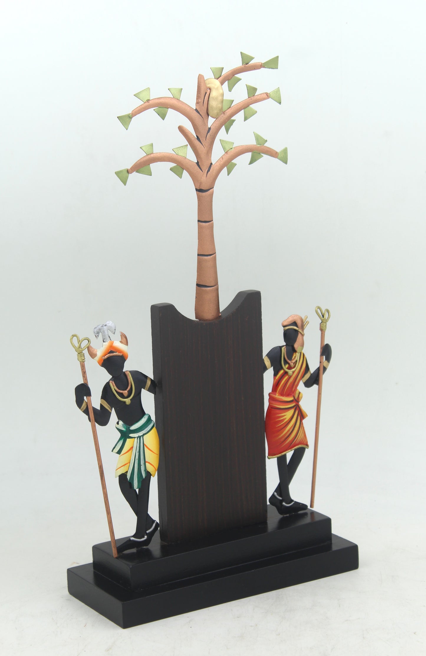 Chhattisgarh Tribal Dance: Wrought Iron Tree Memento