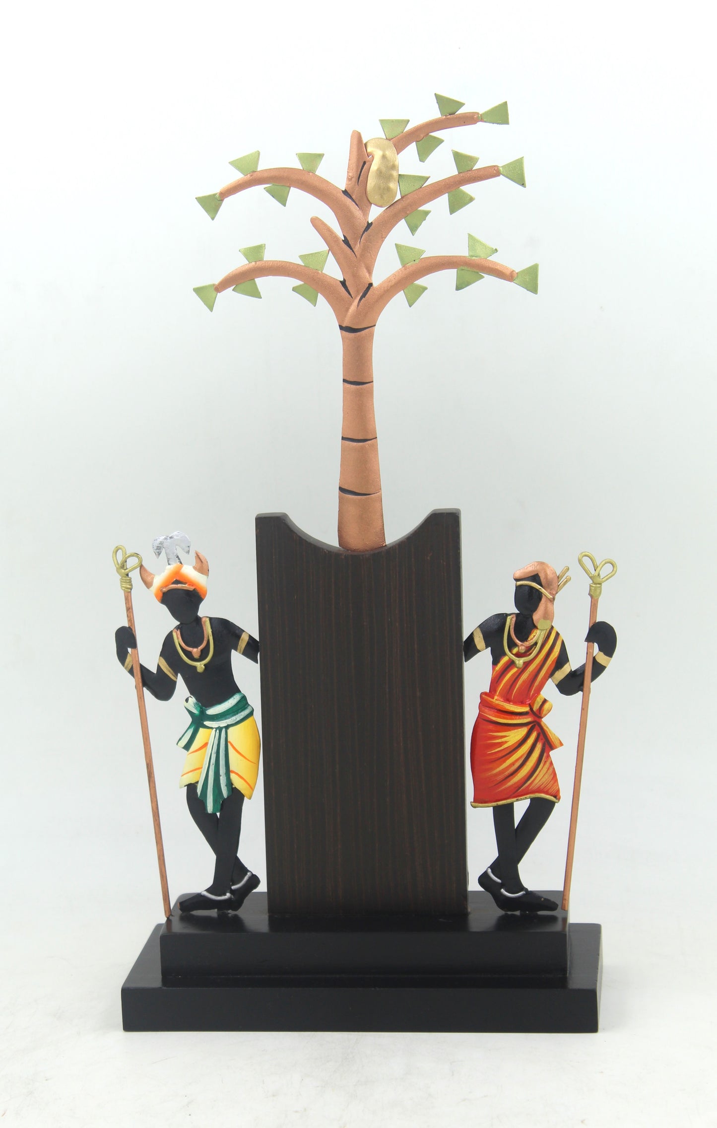 Chhattisgarh Tribal Dance: Wrought Iron Tree Memento