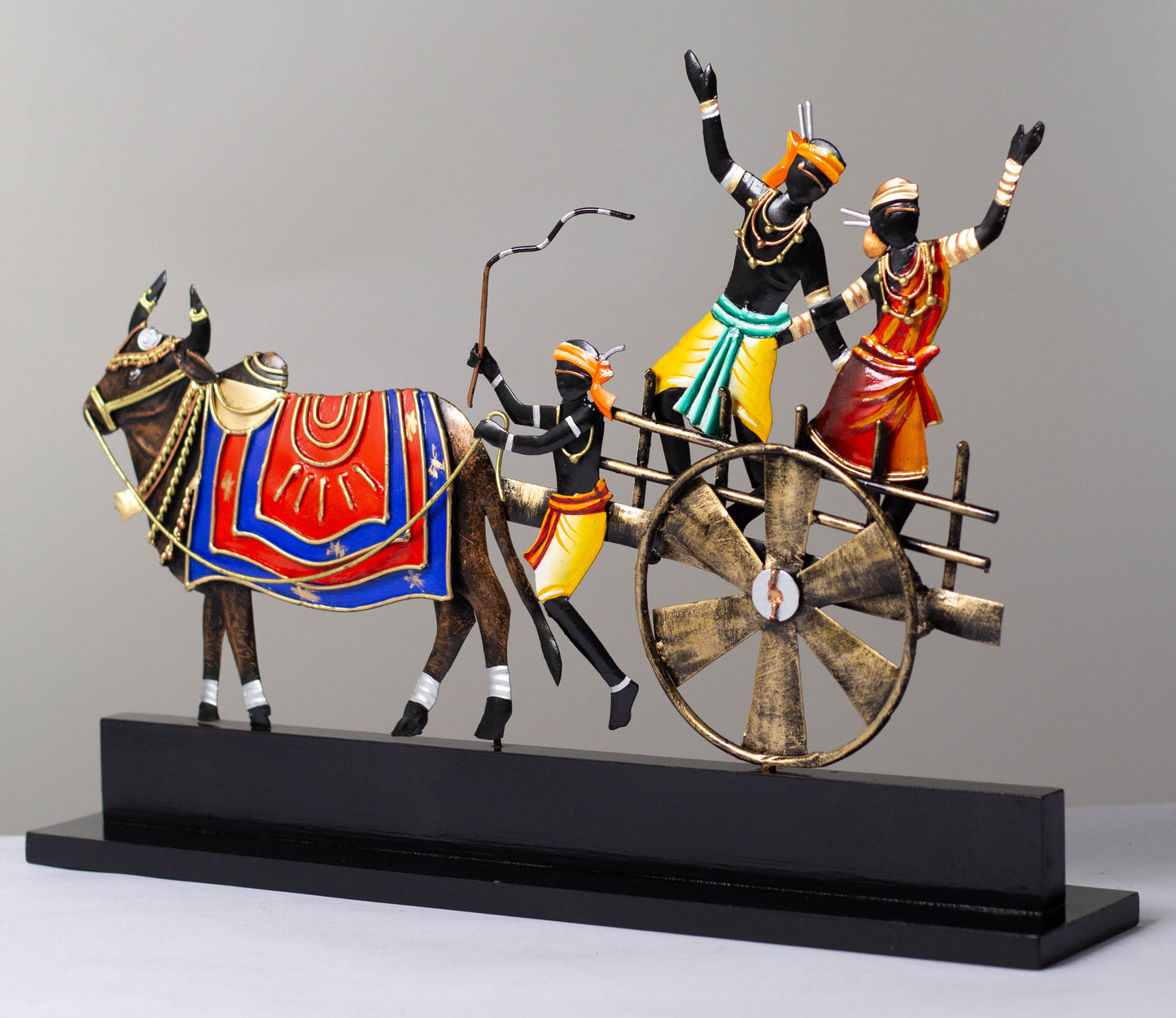 heritage Handmade Wrought Iron Bullock Cart Memento