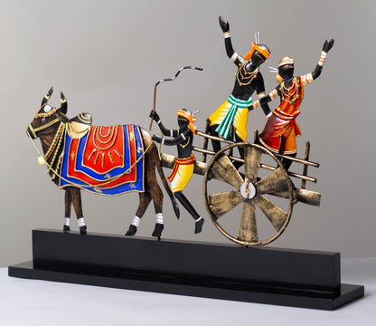 heritage Handmade Wrought Iron Bullock Cart Memento