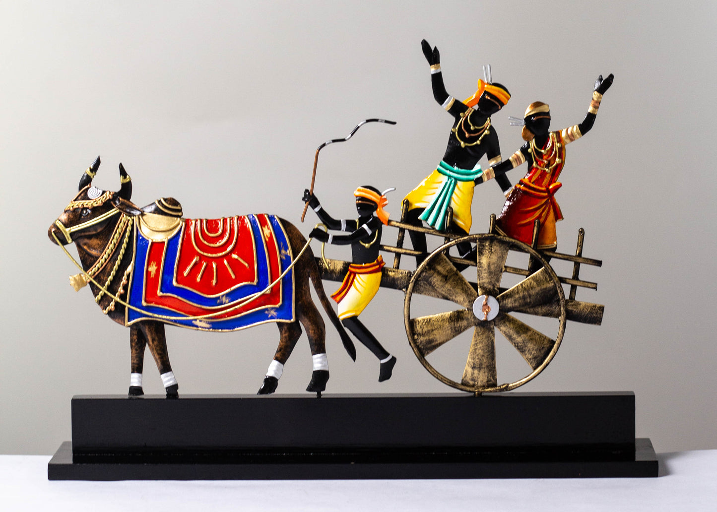 heritage Handmade Wrought Iron Bullock Cart Memento