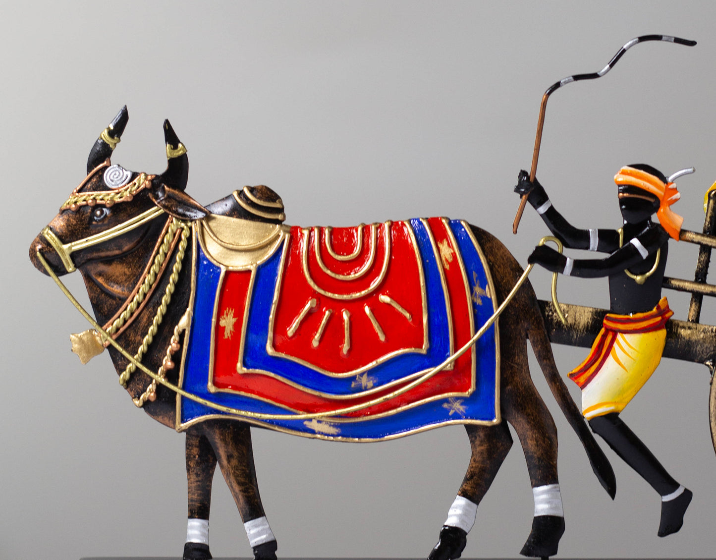 heritage Handmade Wrought Iron Bullock Cart Memento