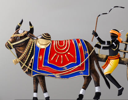 heritage Handmade Wrought Iron Bullock Cart Memento