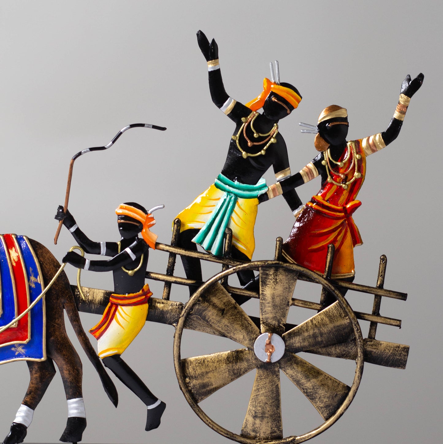 heritage Handmade Wrought Iron Bullock Cart Memento