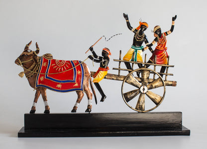 heritage Handmade Wrought Iron Bullock Cart Memento