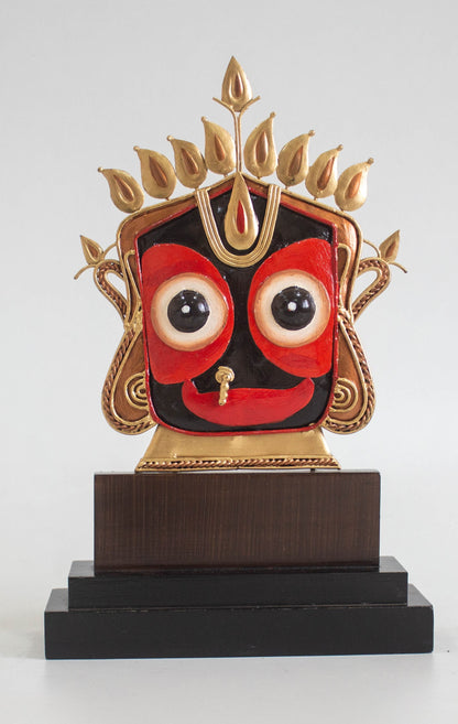 Wrought Iron Lord Jagannath Ji set – Handmade Spiritual Memento